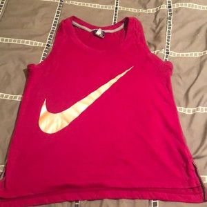 Pink Nike shirt